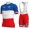 Groupama Fdj French Champion 2018 Fietskleding Set Wielershirt korte mouwen+Fiets Koersbroek 18A0021