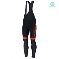 2019 Scott-RC-Profteam zwart-rood Winter Lange Bib Fietsbroeken hZFmN